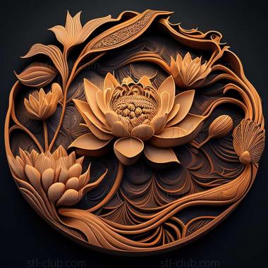 3D model lotus (STL)